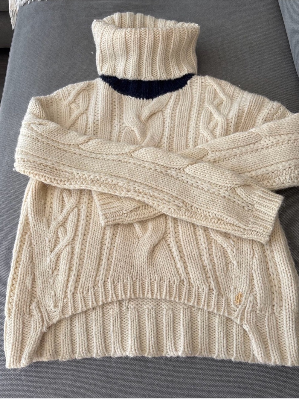 Juicy Couture Cable-Knit Turtleneck Sweater